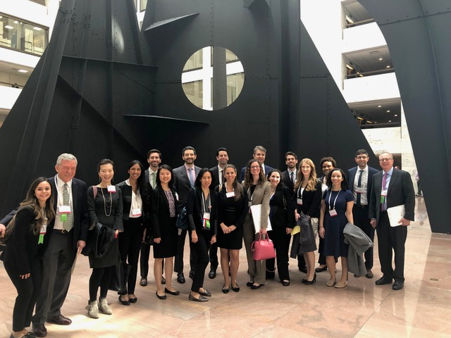 ECLA President, Michelle Rhee MD (third from left) & Advocacy Ambassadors <br />and Advocates from New York State Following meeting with <br />State Congressman Legislators