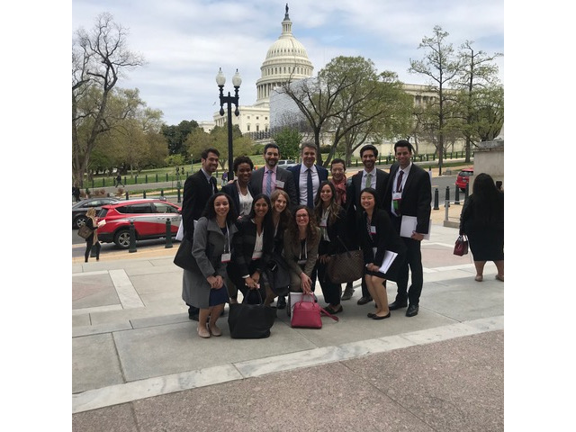 ECLA President, Michelle Rhee MD (back row, third from right) & Advocacy <br>Ambassadors and Advocates from New York State Following meeting <br>with Office of Chuck Schumer